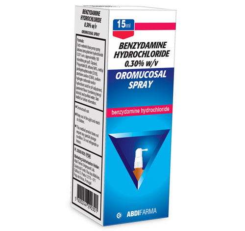 Benzydamine Hydrochloride Oromucosal Spray